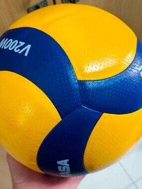 Mikasa V200W 2019 Official FIVB Indoor outdoor Volleyball size 5 - Blue/Yellow